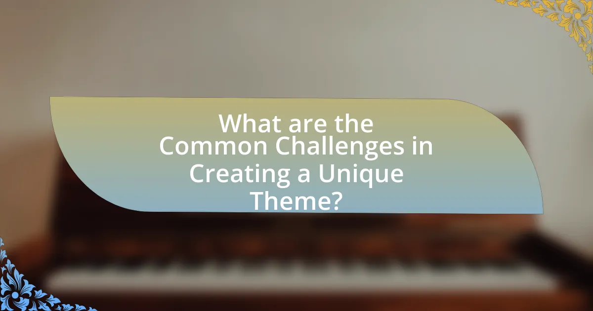 What are the Common Challenges in Creating a Unique Theme?